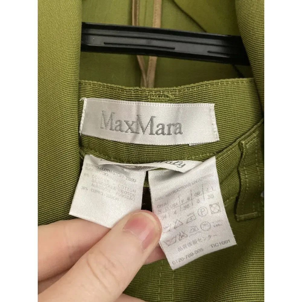 MaxMara Olive Green Blazer and Pants Set - Picture 7 of 15